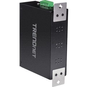 TRENDnet TI-PG162 16-Port Ethernet Switch, 14 Gigabit PoE+ ports, 2 Gigabit SFP slots, 32 Gbps switching capacity, DIN-rail/wall mount